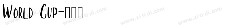 World Cup字体转换
